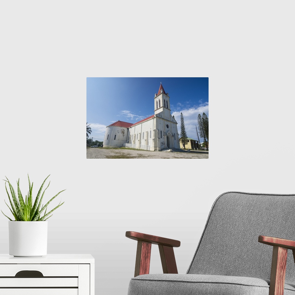 A modern room featuring Cathedral of St. Joseph, Ouvea, Loyalty Islands, New Caledonia