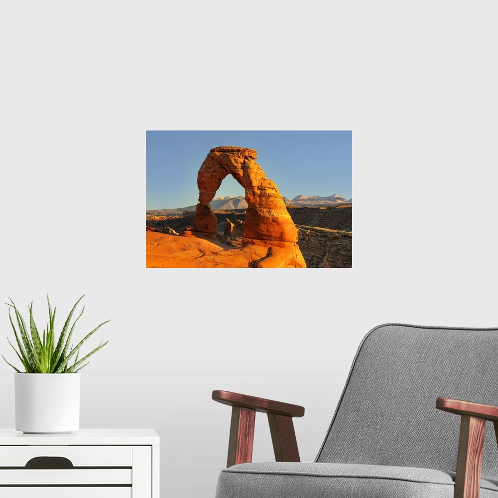 A modern room featuring Delicate Arch, Arches Nationa Park, Utah, United States of America, North America