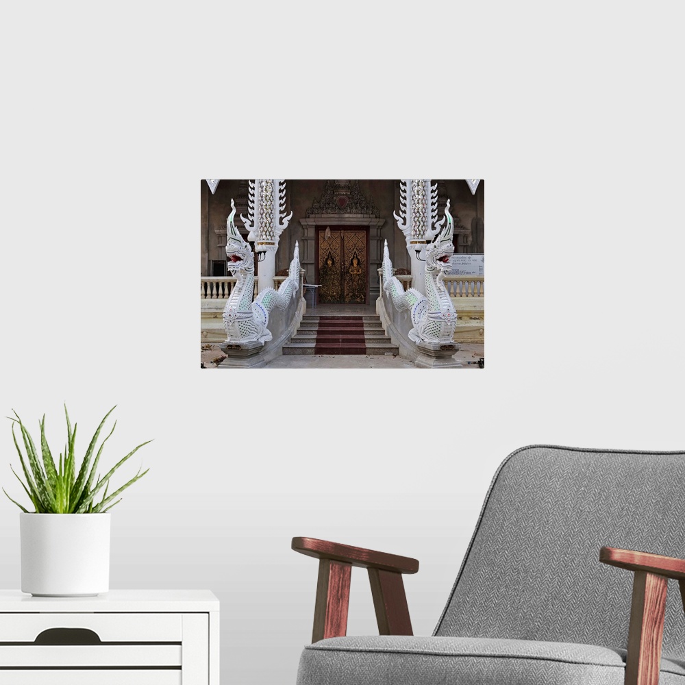 A modern room featuring Detail of Buddhist temple, Lampang, Thailand, Southeast Asia, Asia