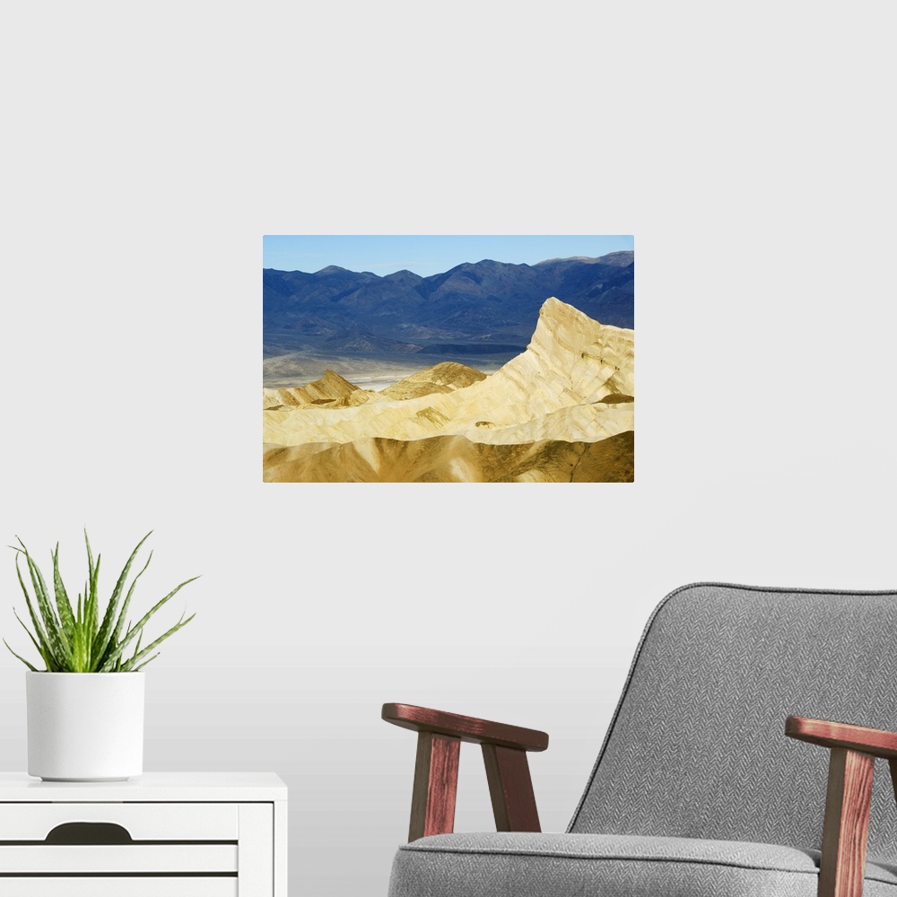 A modern room featuring Early morning light at Zabriskie Point, Death Valley National Park, California