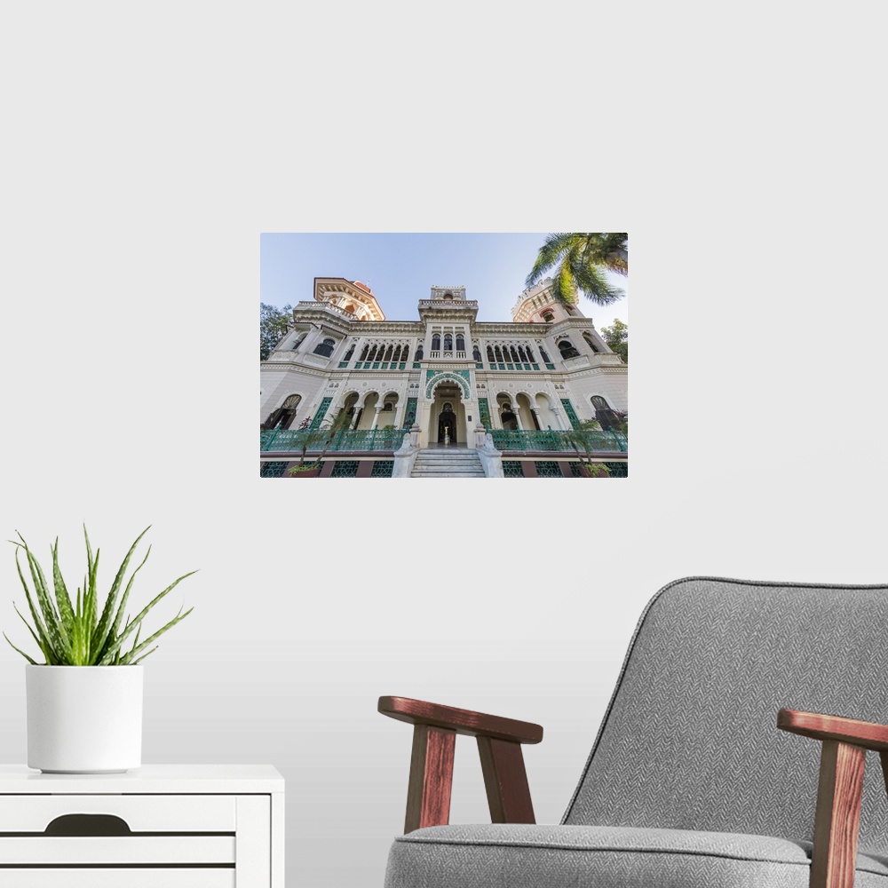 A modern room featuring Exterior view of Palacio de Valle, Punta Gorda, Cienfuegos, Cuba, West Indies, Caribbean