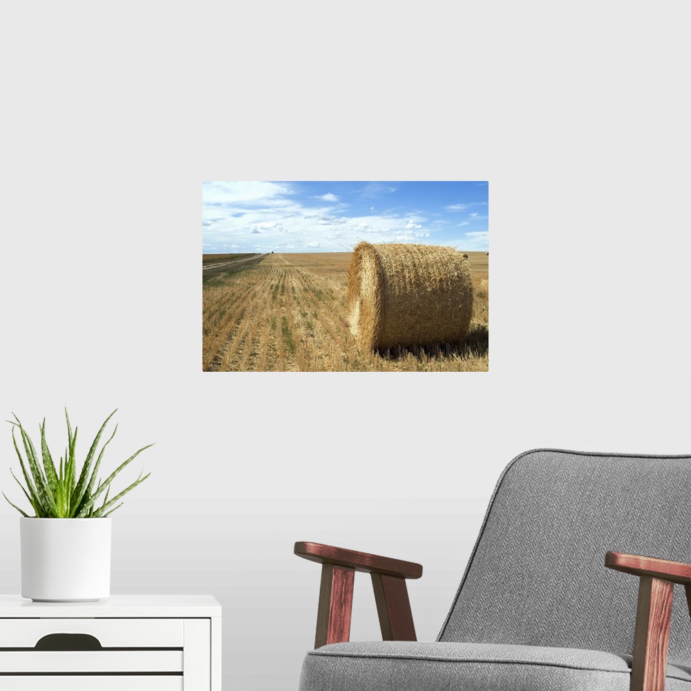 A modern room featuring Haystacks, North Dakota