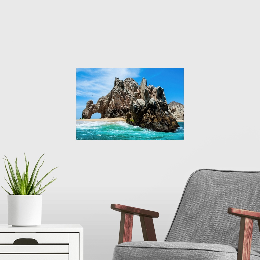 A modern room featuring Lands End rock formation, Los Cabos, Baja California, Mexico