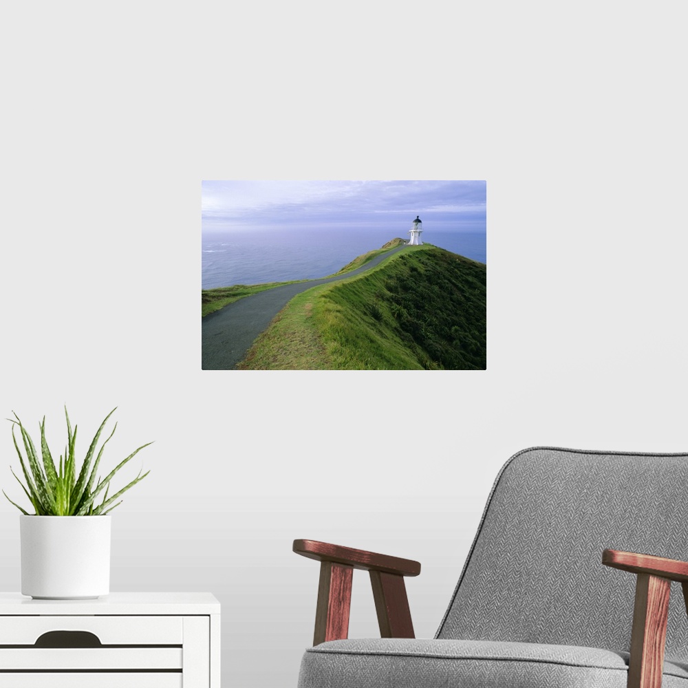 A modern room featuring Lighthouse, Cape Reinga, Northland, North Island, New Zealand, Pacific