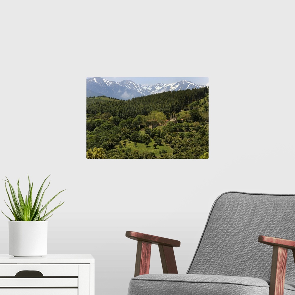 A modern room featuring Mountain view near St. Marsal, Pyrenees Orientales, France, Europe