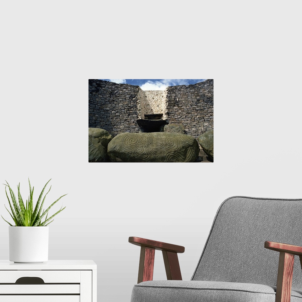 A modern room featuring Newgrange, County Meath, Leinster, Republic of Ireland, Europe