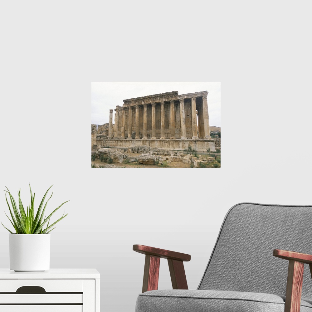 A modern room featuring Ruins of Baalbek, UNESCO World Heritage Site, Lebanon, Middle East