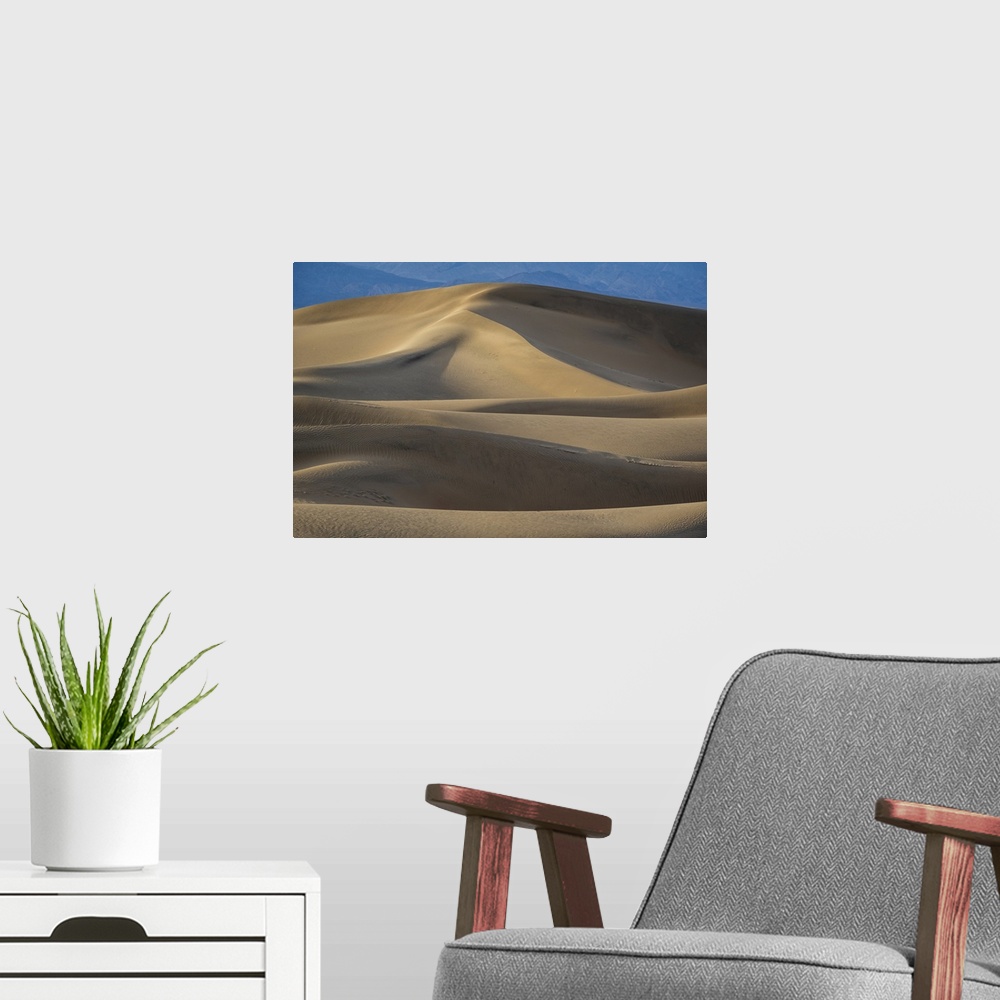 A modern room featuring Sand dunes in the Sahara Desert, Merzouga, Morocco, North Africa, Africa