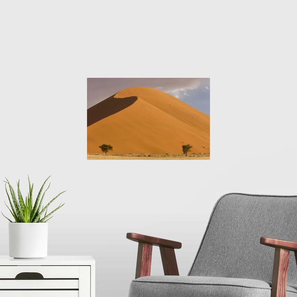 A modern room featuring Sand dunes, Sossusvlei, Namib Naukluft Park, Namib Desert, Namibia, Africa