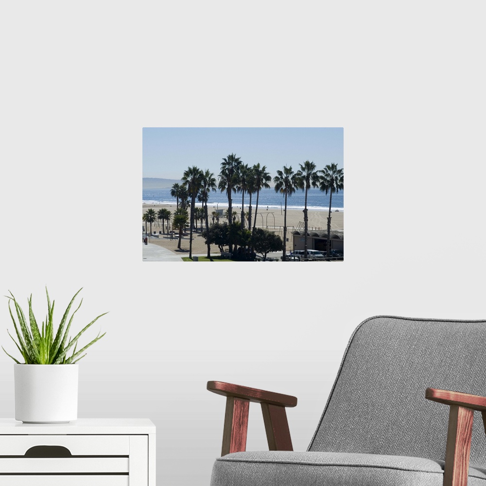 A modern room featuring Santa Monica Beach, Santa Monica, California