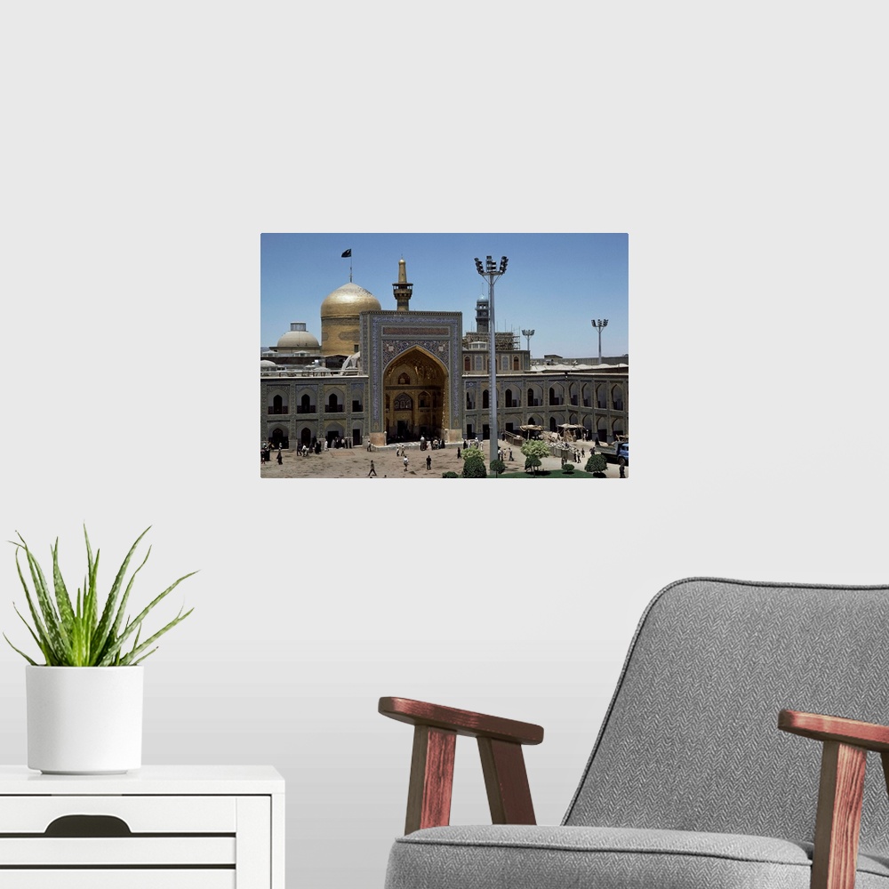 A modern room featuring Shrine of Immam Riza, Mashad, Iran, Middle East
