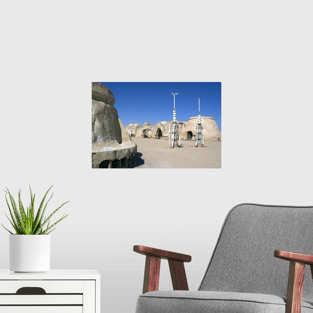 A modern room featuring Star Wars set, near Nefta, Tunisia, Africa