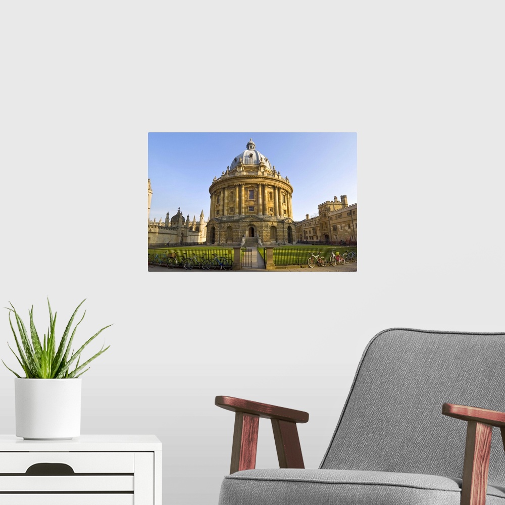 A modern room featuring The Radcliffe Camera, Oxford, Oxfordshire, England, UK