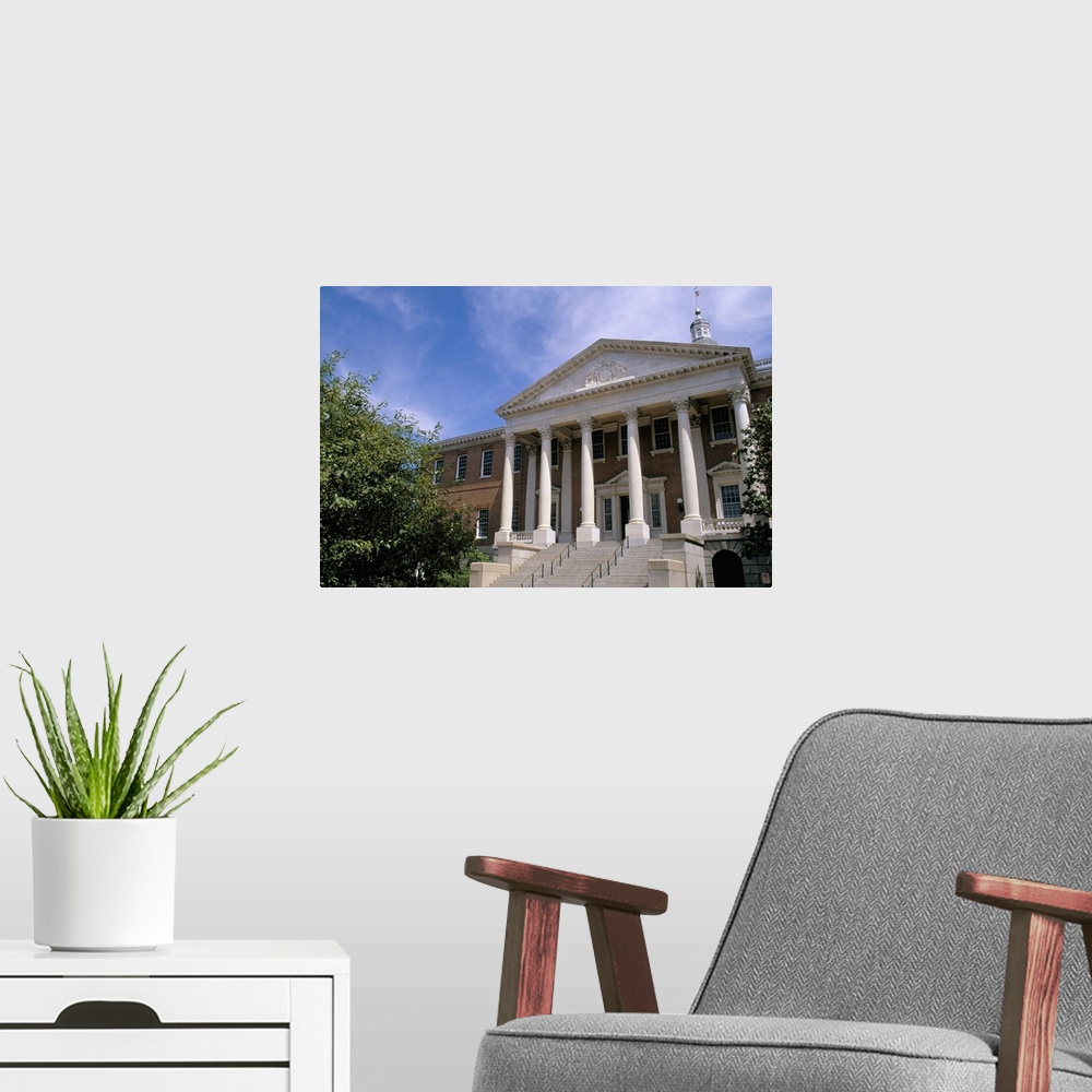 A modern room featuring The State House, Annapolis, Maryland, USA