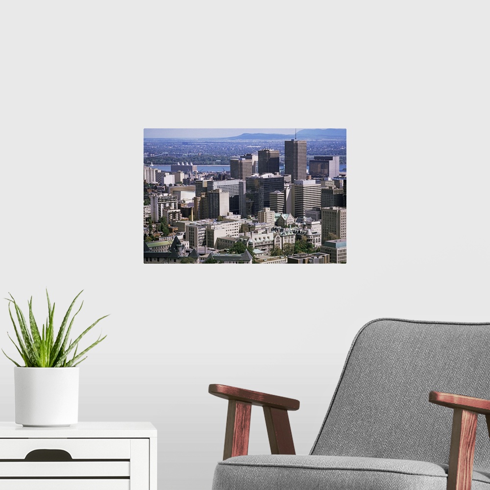 A modern room featuring View over Montreal from Mont Royal, Quebec, Canada, North America