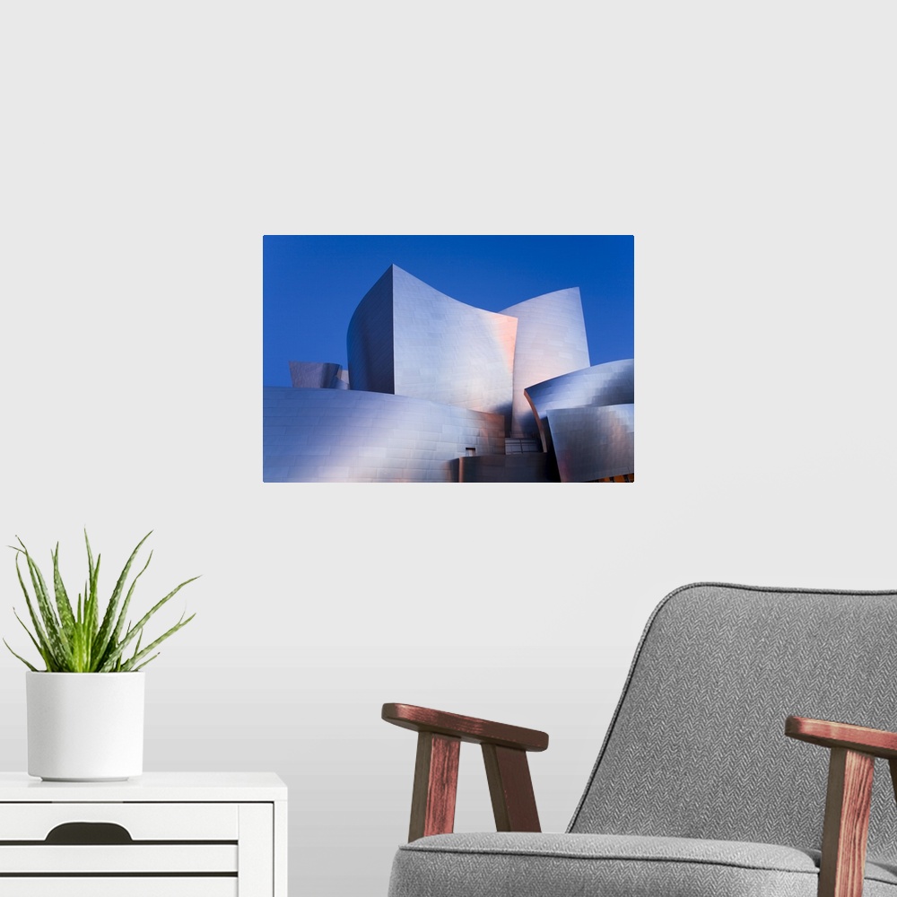 A modern room featuring Walt Disney Concert Hall, Los Angeles, California, United States of America