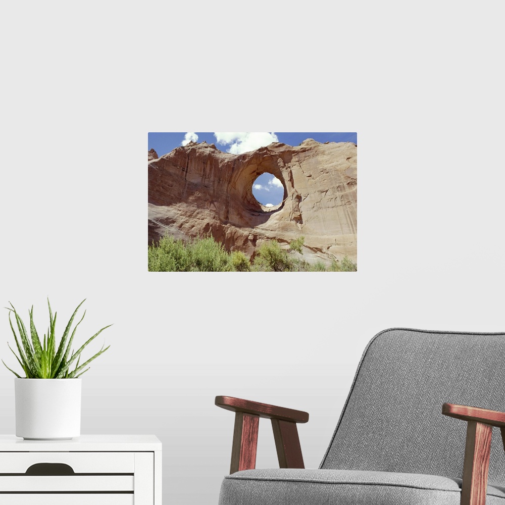 A modern room featuring Window Rock, eroded forms near Navaho Tribal Centre, Arizona