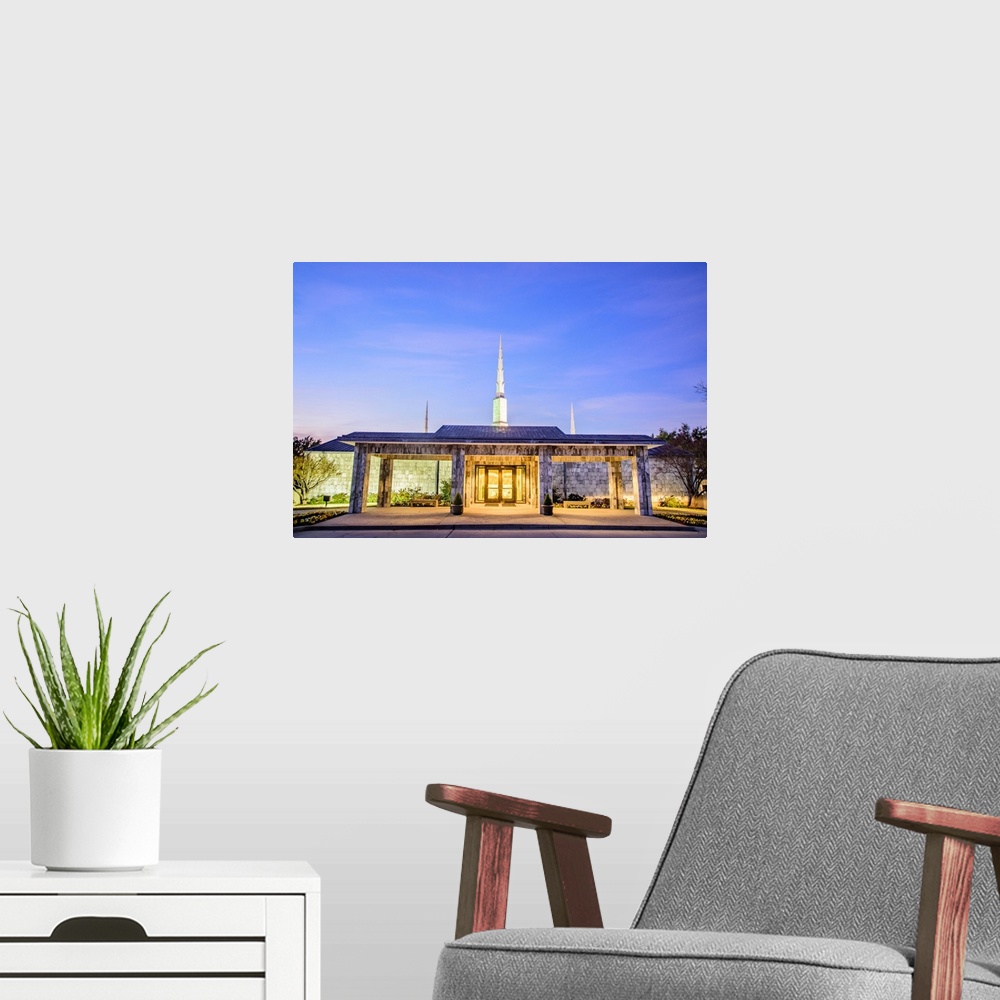 A modern room featuring The Dallas Texas Temple is the 30th operating temple and was dedicated by Gordon Hinckley in 1983...