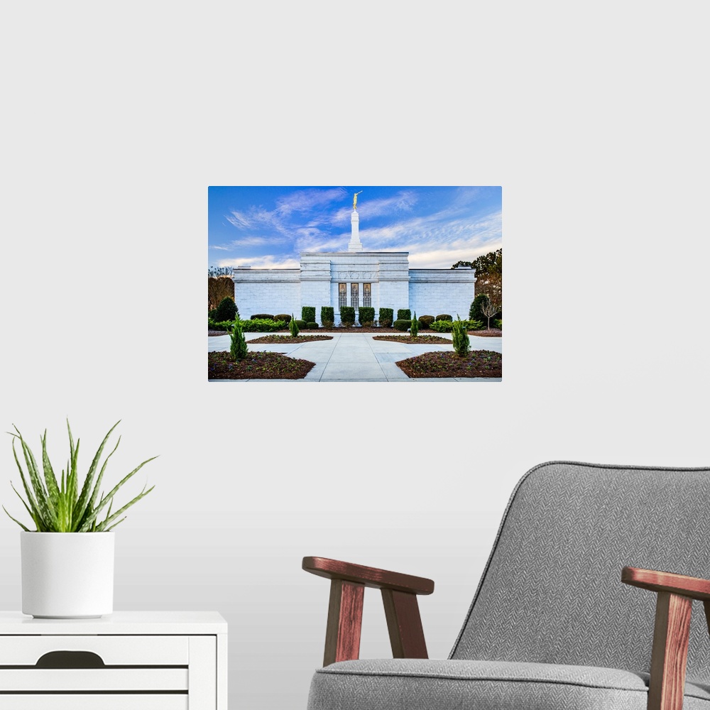 A modern room featuring The Raleigh North Carolina Temple is located in Apex, just outside of North Carolina's capital ci...