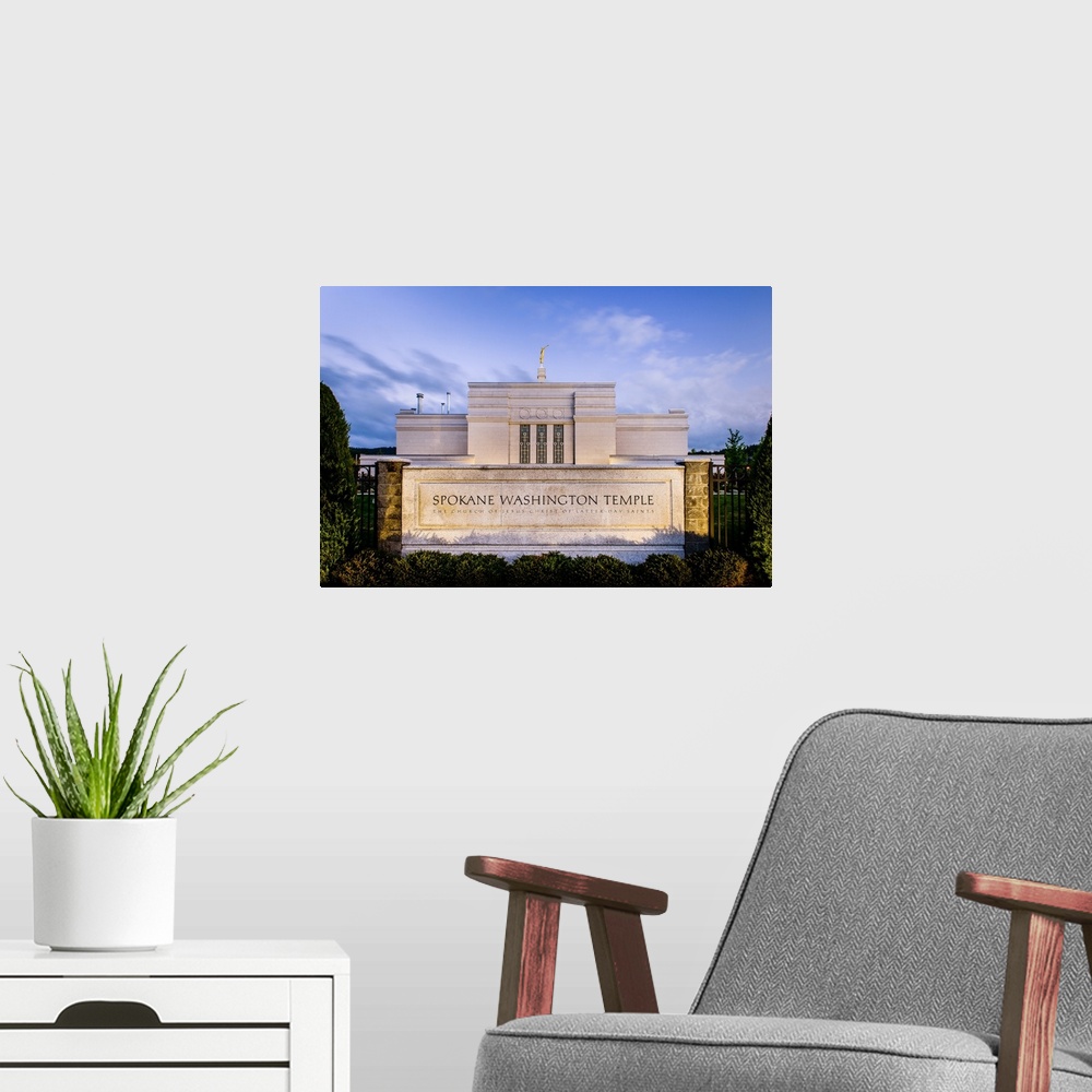 A modern room featuring The Spokane Washington Temple is the 59th operating temple and was dedicated in October 1998 by F...