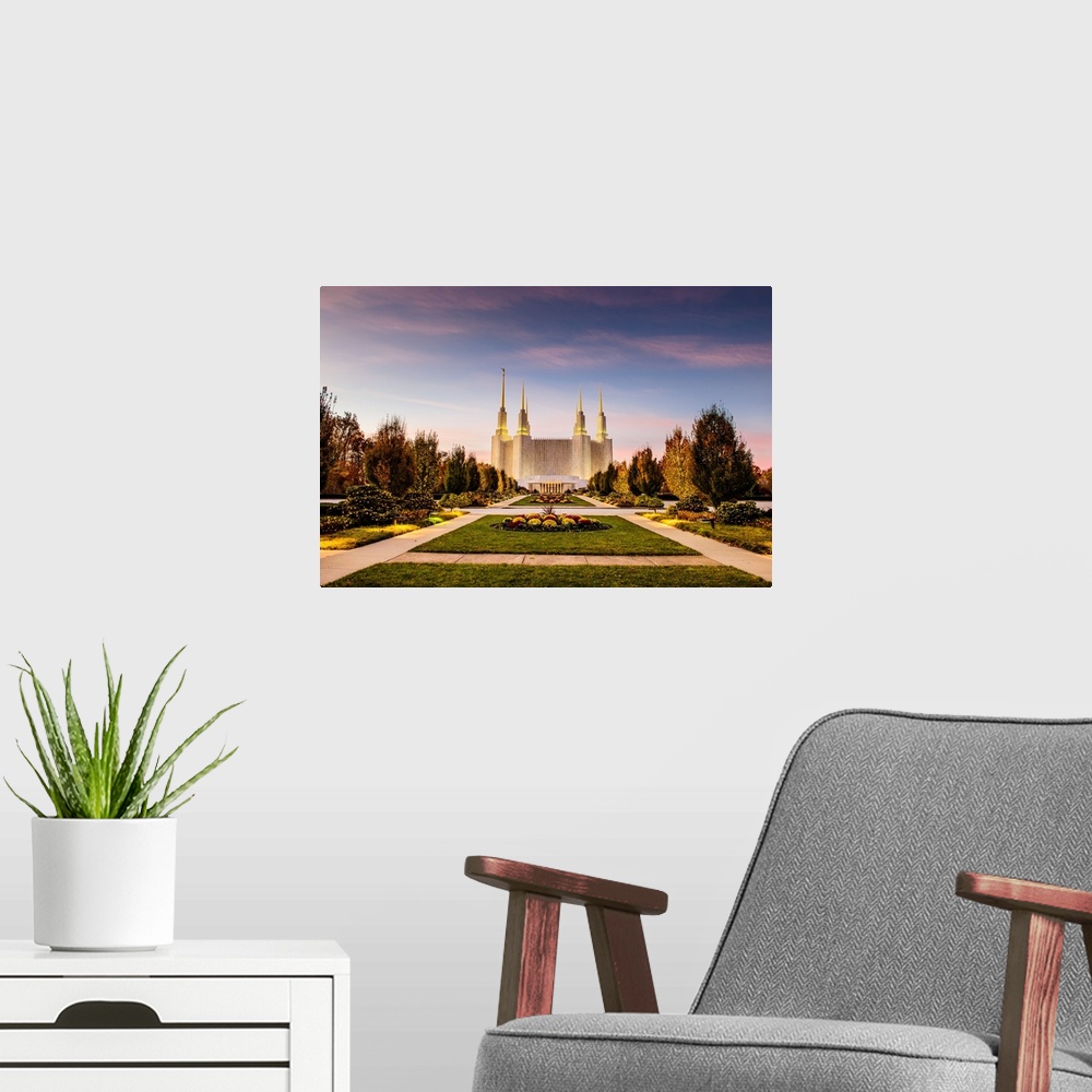 A modern room featuring The Washington D.C. Temple is the 16th operating temple and was originally dedicated in 1968 by H...