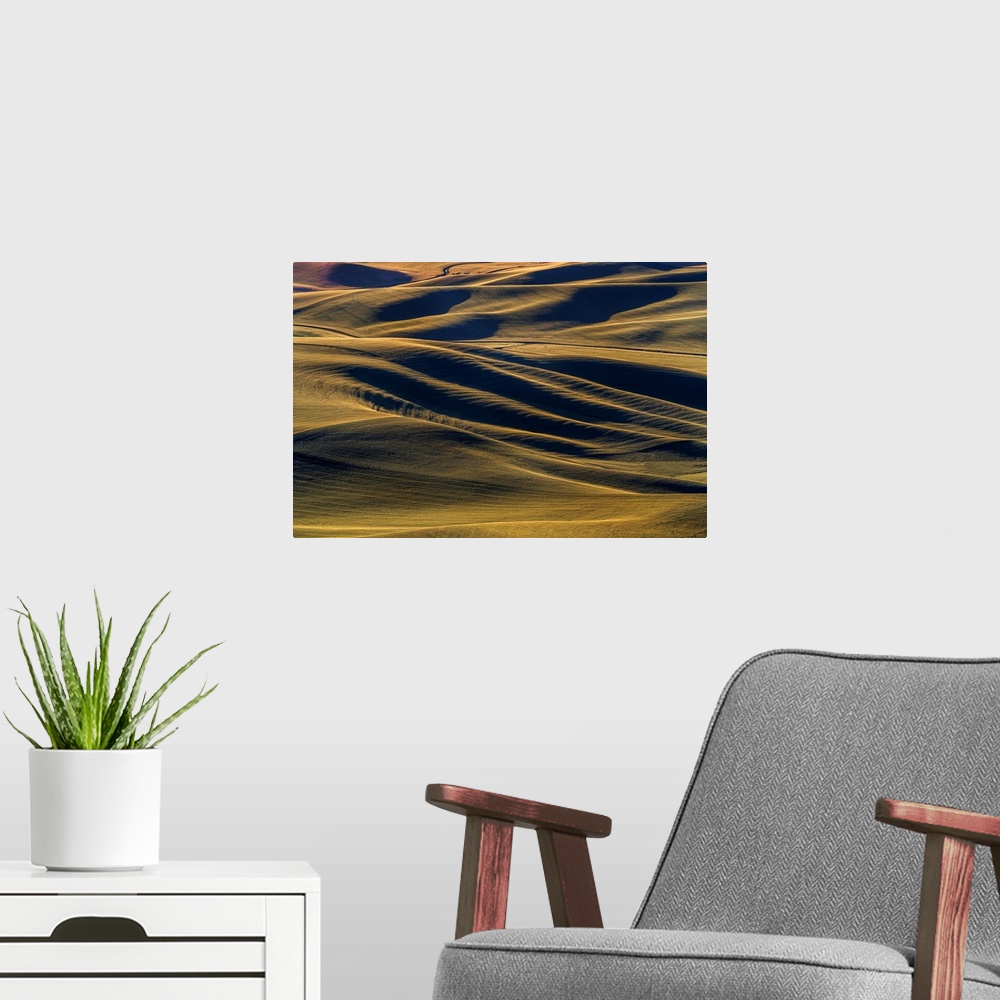A modern room featuring Waves