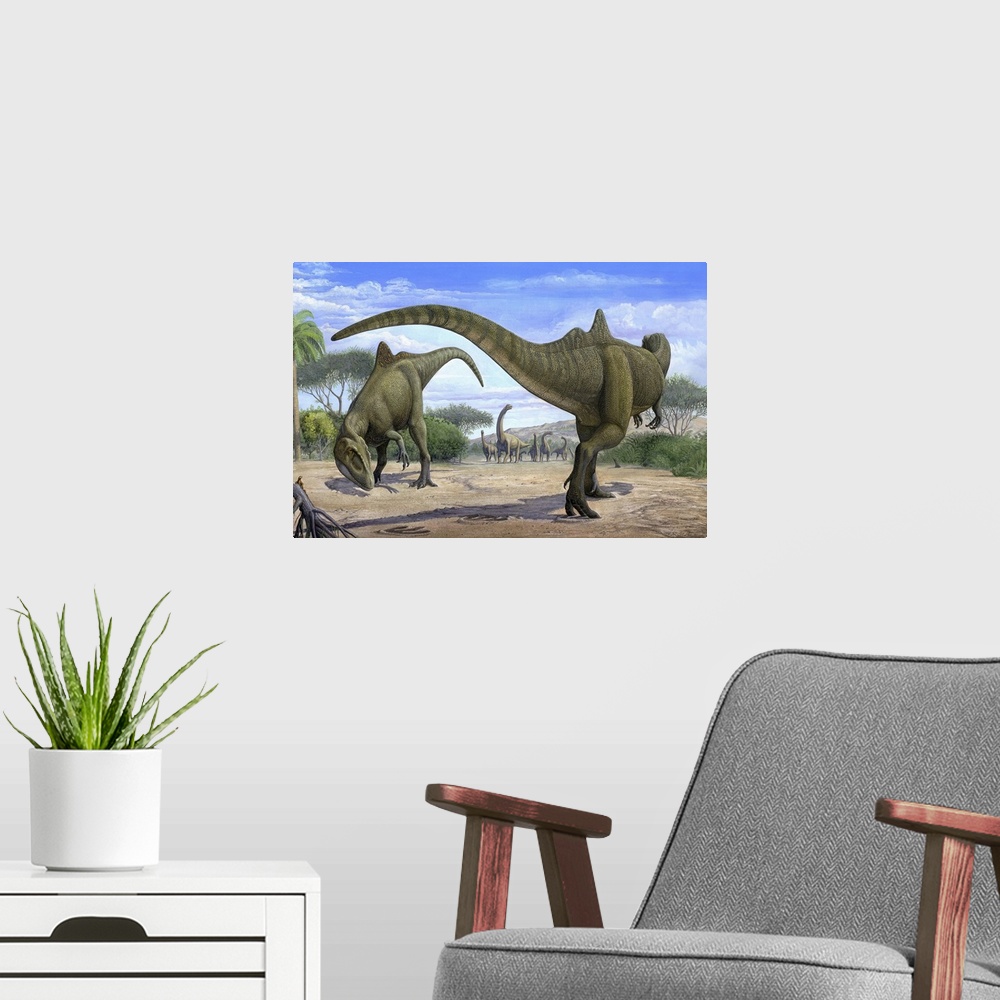 A modern room featuring Prehistoric