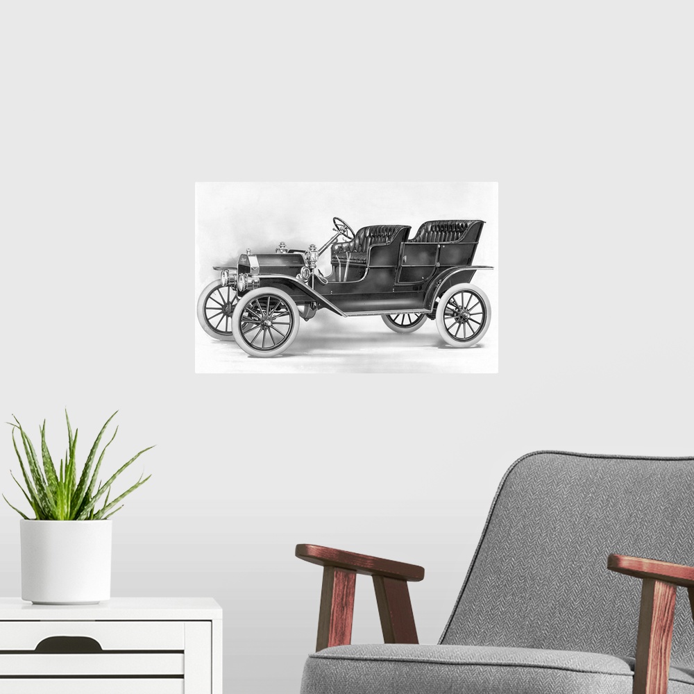 A modern room featuring 57.13.AUTOMOBILES. Model T Ford, 1908.