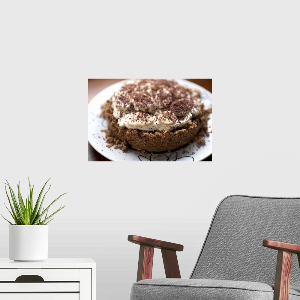 A modern room featuring Banoffee Pie