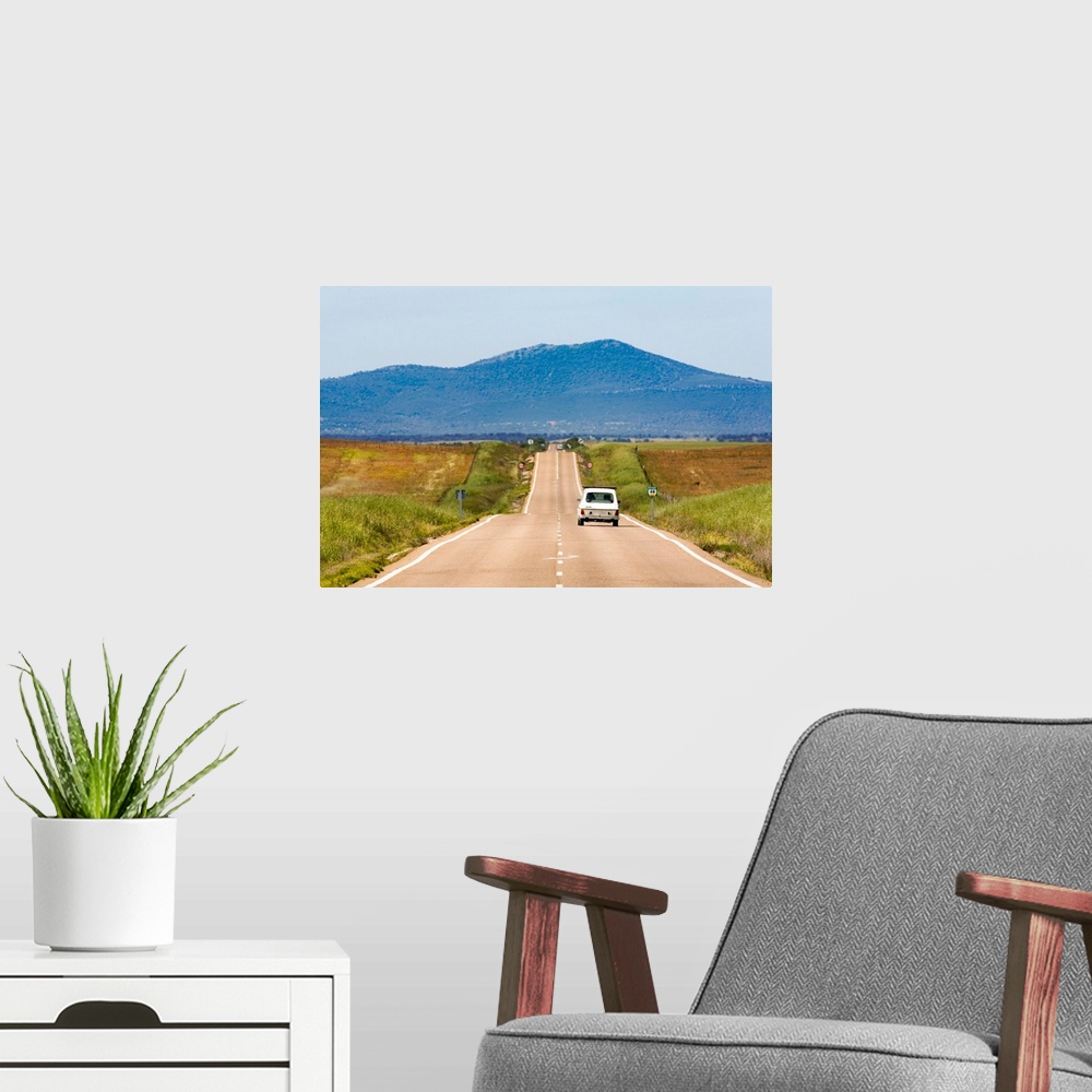 A modern room featuring Lonesome road, province of Caceres, Spain