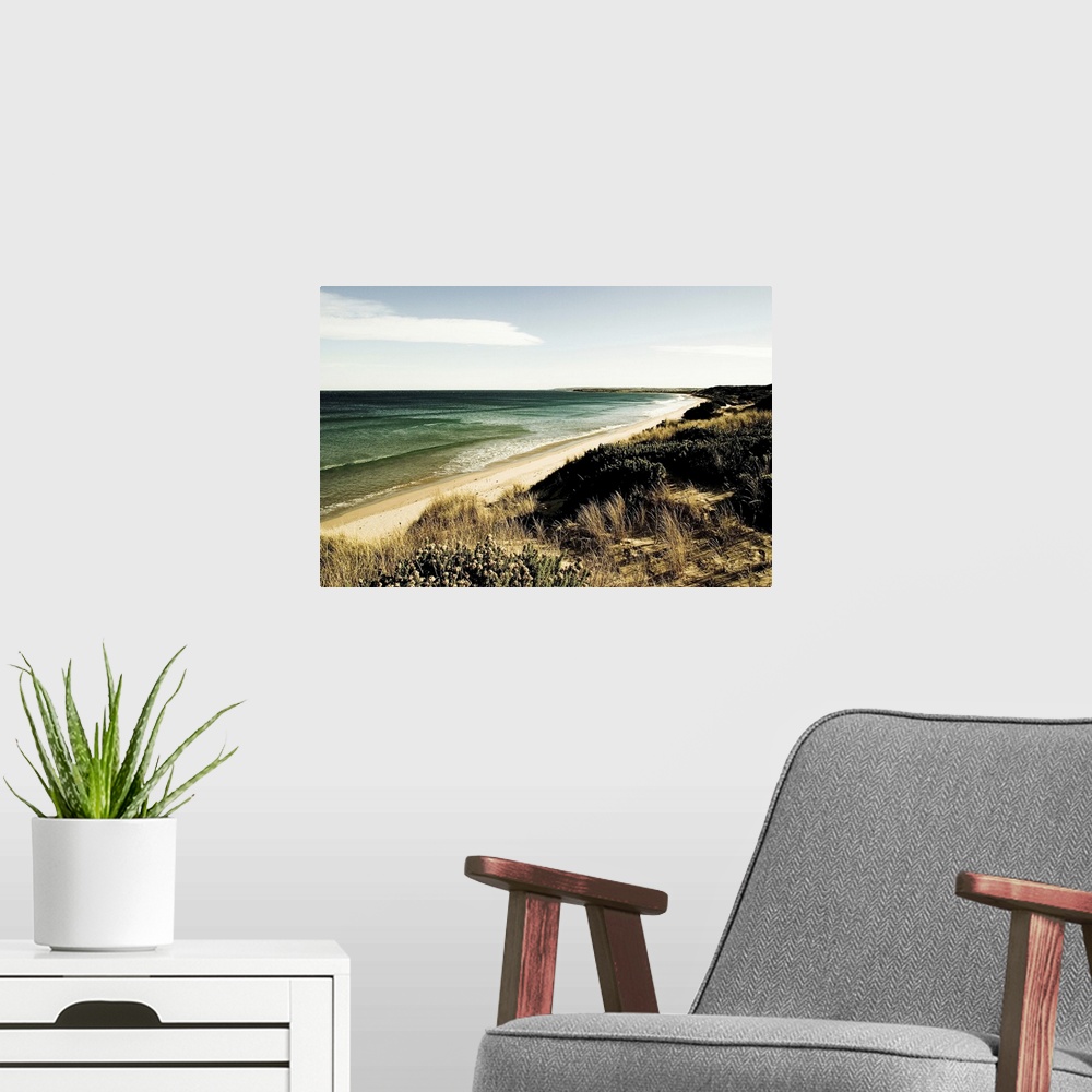 A modern room featuring Beach view looking toward Torquay in Australia