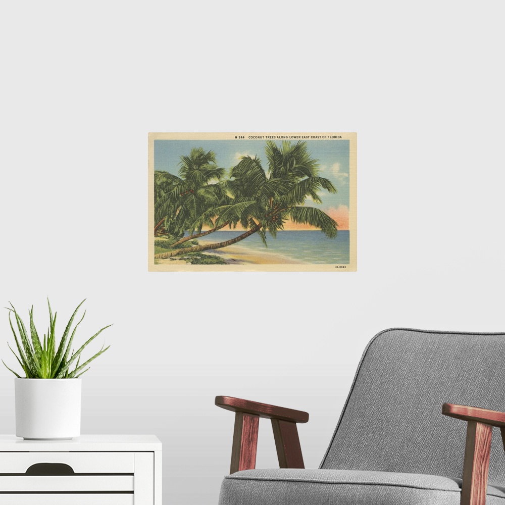 A modern room featuring Florida Postcard III