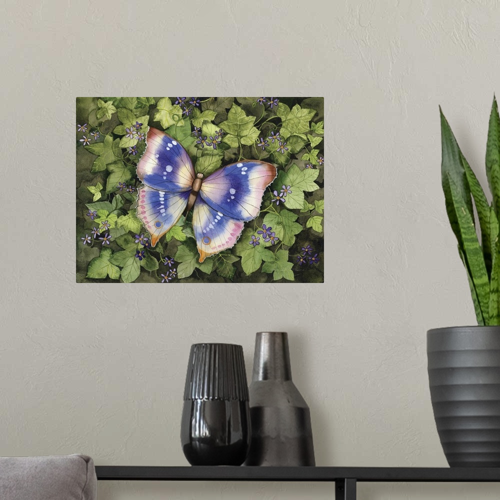 A modern room featuring Garden Butterfly
