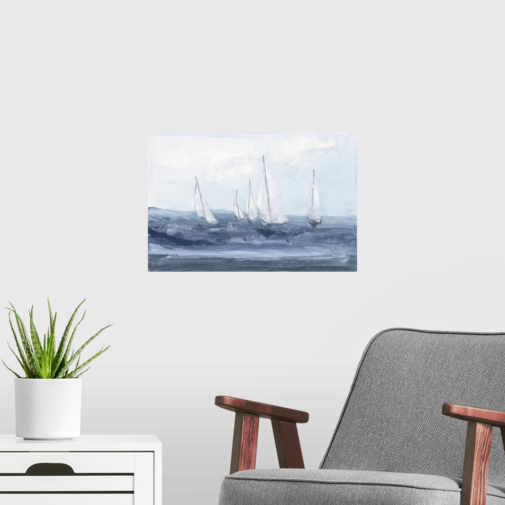 A modern room featuring Group Sail I