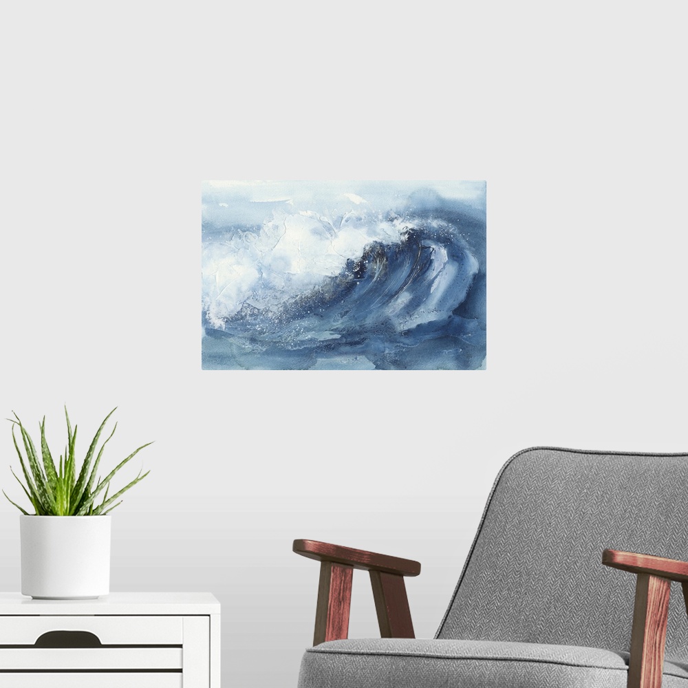 A modern room featuring Waves V