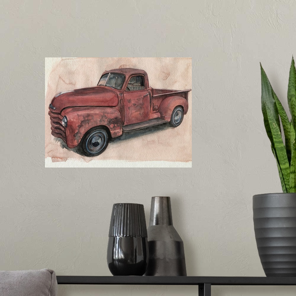A modern room featuring Antique Pickup I
