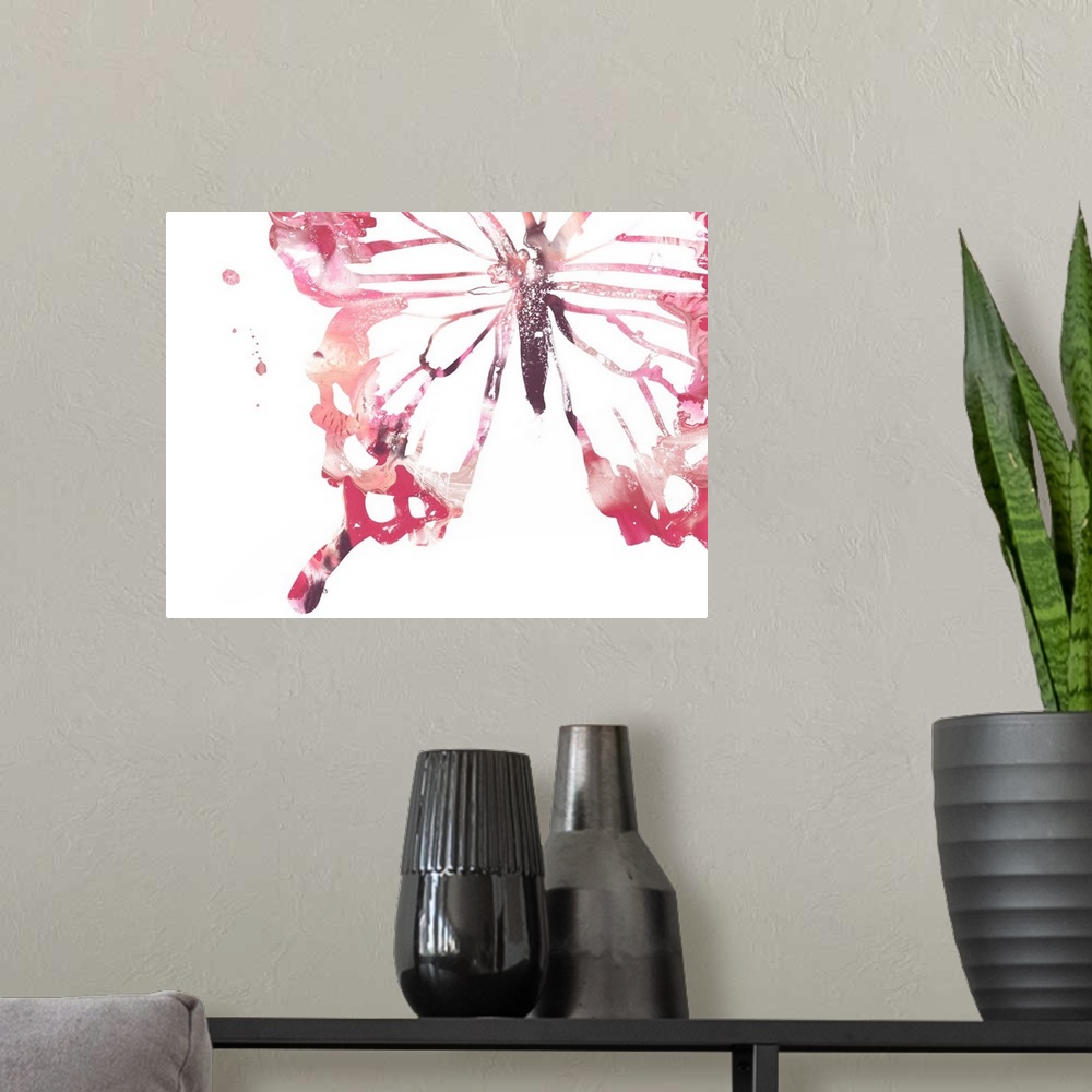 A modern room featuring Butterfly Imprint IV