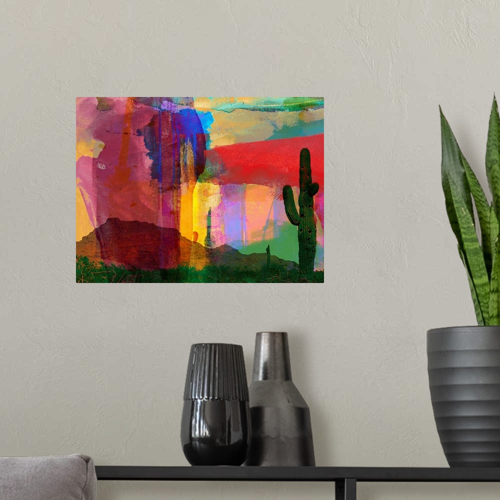 A modern room featuring Mesa Abstract