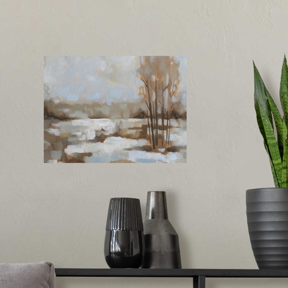 A modern room featuring Snowscape II