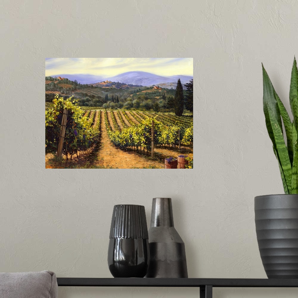 A modern room featuring Tuscany Vines