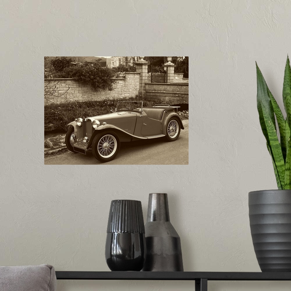 A modern room featuring Vintage Cars II