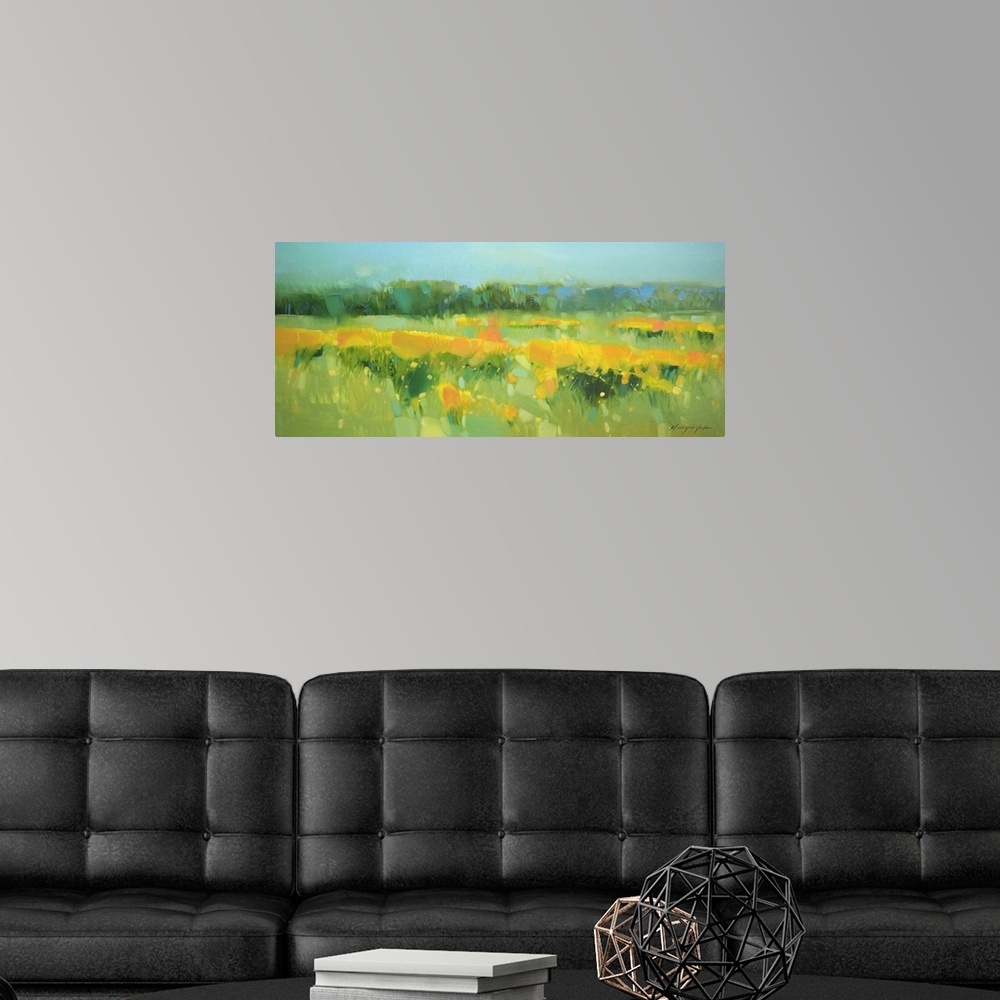 A modern room featuring Meadow - Panel