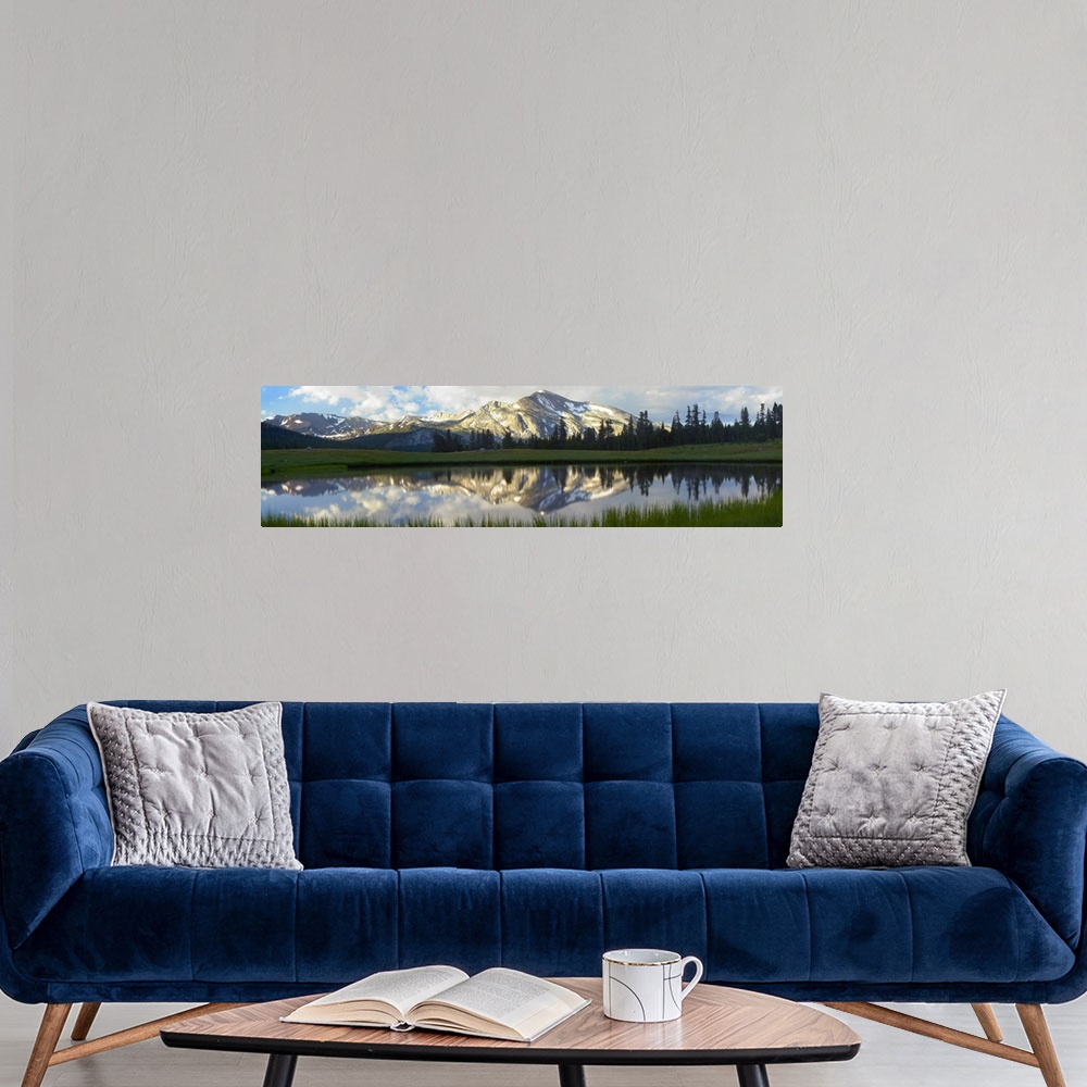 A modern room featuring Panorama of Mammoth Peak and Kuna Crest, Yosemite National Park, California