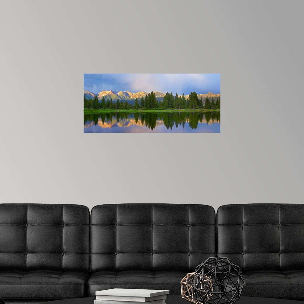 A modern room featuring Panorama of West Needle Mountains, Weminuche Wilderness, Colorado
