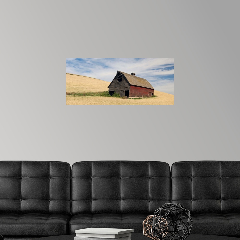 A modern room featuring Barn in a wheat field, Colfax, Whitman County, Washington State