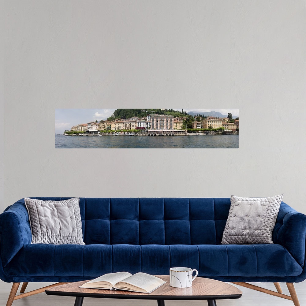 A modern room featuring Buildings at the waterfront Lake Como Bellagio Como Lombardy Italy