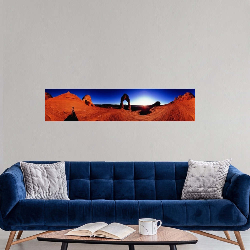 A modern room featuring Delicate Arch Arches National Park UT