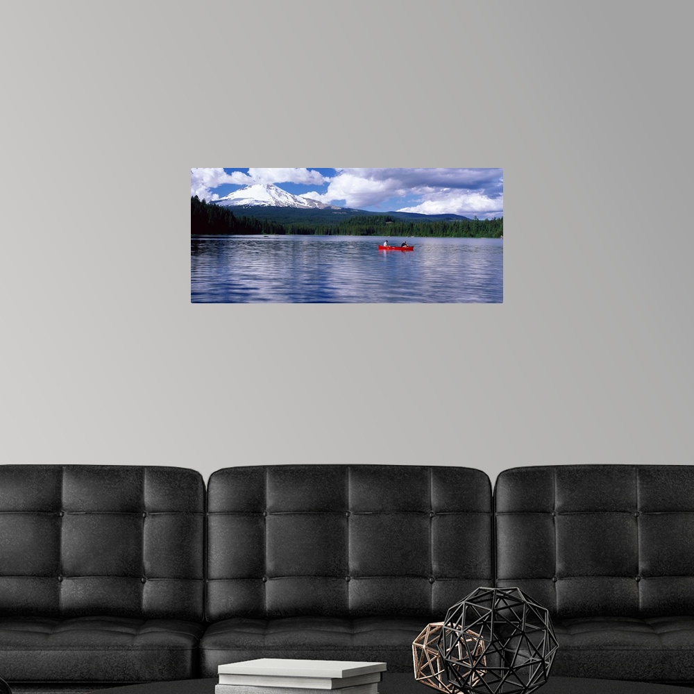 A modern room featuring Mt Hood OR