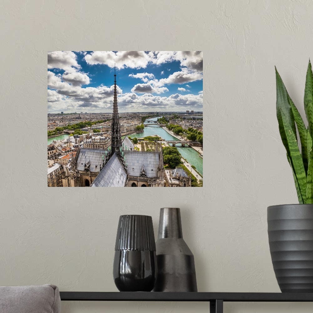 A modern room featuring France, Ile-de-France, Seine, Ville de Paris, Paris, Ile de la Cite, Ile Saint-Louis, Notre Dame ...