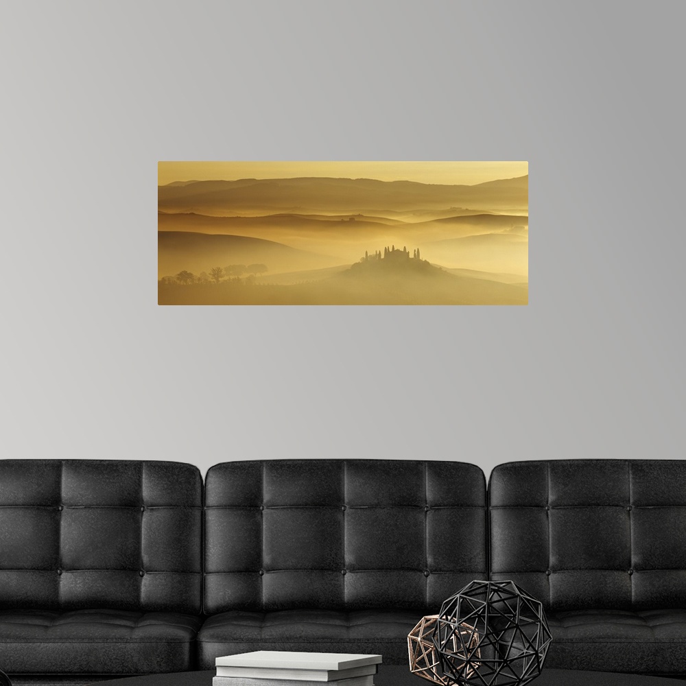 A modern room featuring Italy, Tuscany, Morning light